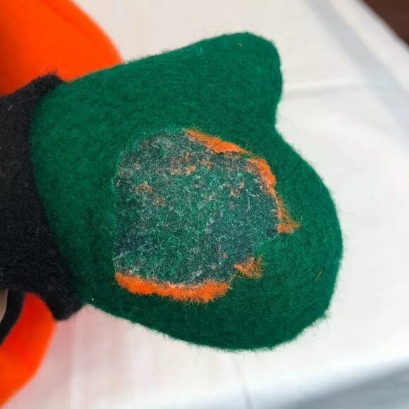 Vintage Rubber Face HALLOWEEN Elf Pixie Pumpkin Costume Greeter Shelve - Picture 9 of 11